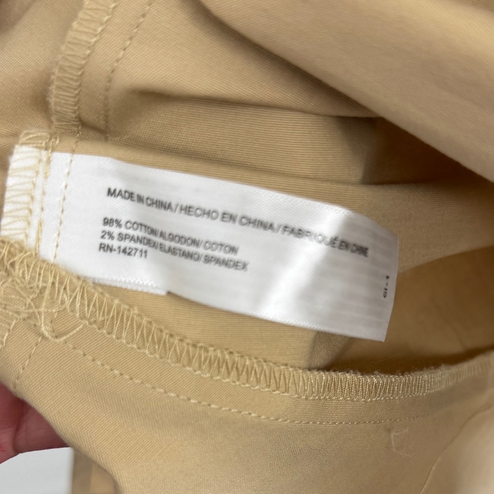Eloquii Tan Button-Front Mini Dress - Picture 7 of 7
